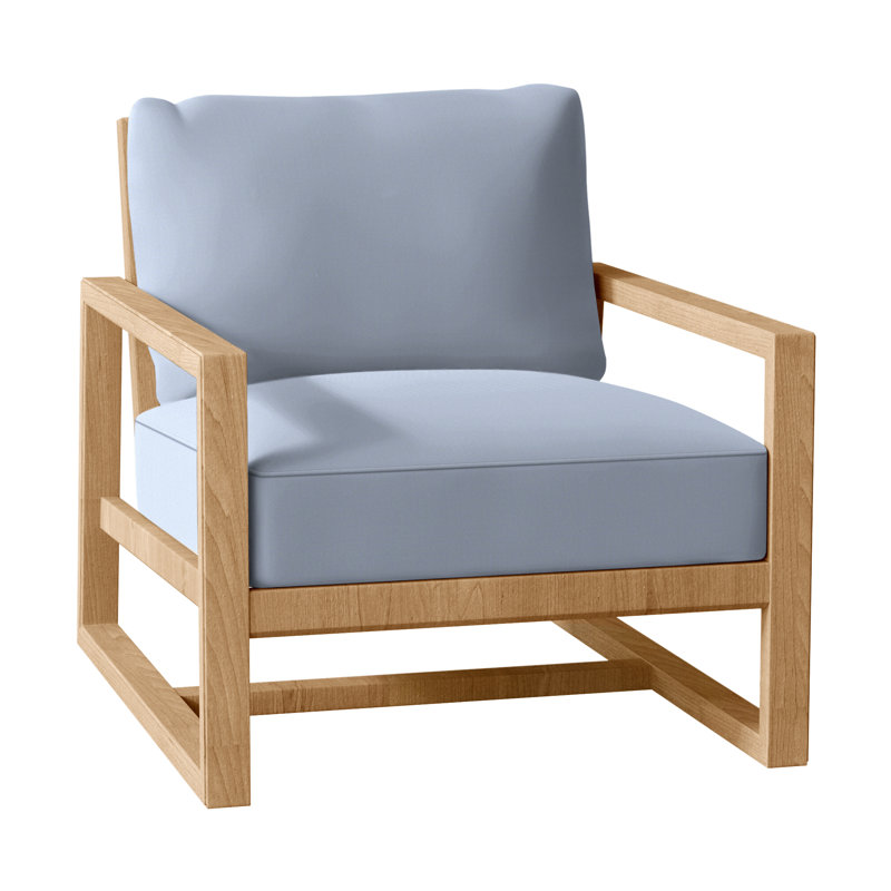 Teck Avondale - Teck naturel, Teck naturel, Welt + bourre standard, Chambray tonnelle