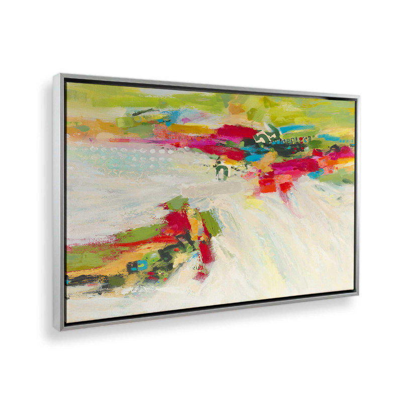 Vue d'ensemble, reproduction d'art sur toile par Janic Janet, Argent argent, «Floater», reproduction encadrée sans passe-par