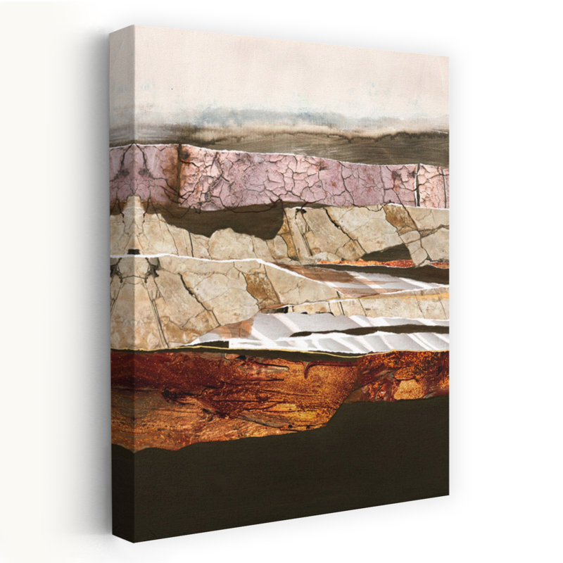 Element Earth Abstract Contemporary Landscape Nature Art, 60" H x 40" W