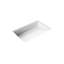 Lavabo de salle de bain encastré en pierre 25,2 po x 16,1 po Badeloft UB-04-L-G-50749079