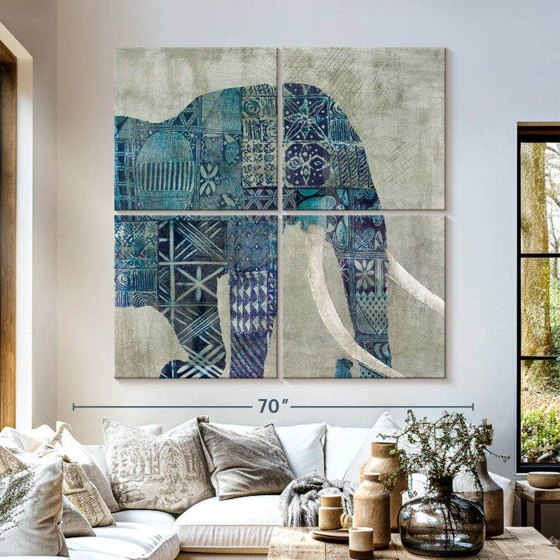 Brampt Botswana Patterns, 57" H x 57" W