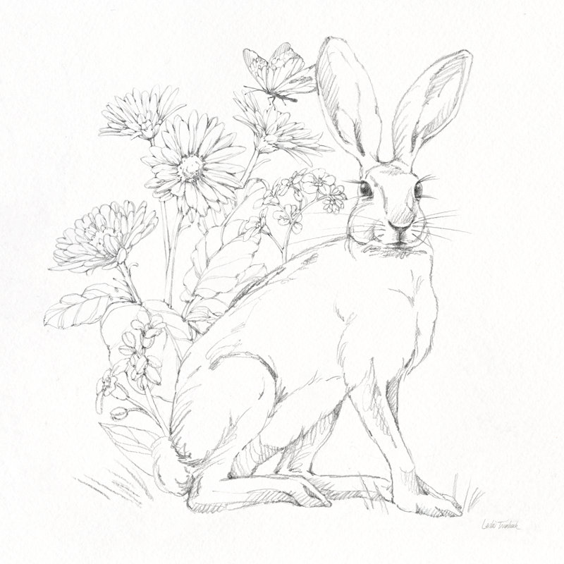 «Loana In The Garden II» par Leslie Trimbach, H 12 po x l 12 po