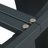 Modern Artificial Stone Rectangular Dining Table with Black Iron Metal Legs-51572275-51572274