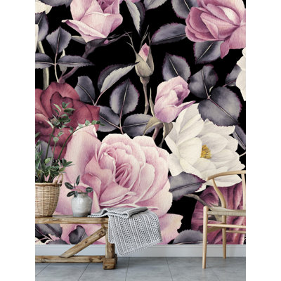 Panneau mural 4 pièces Kitzmiller Roses