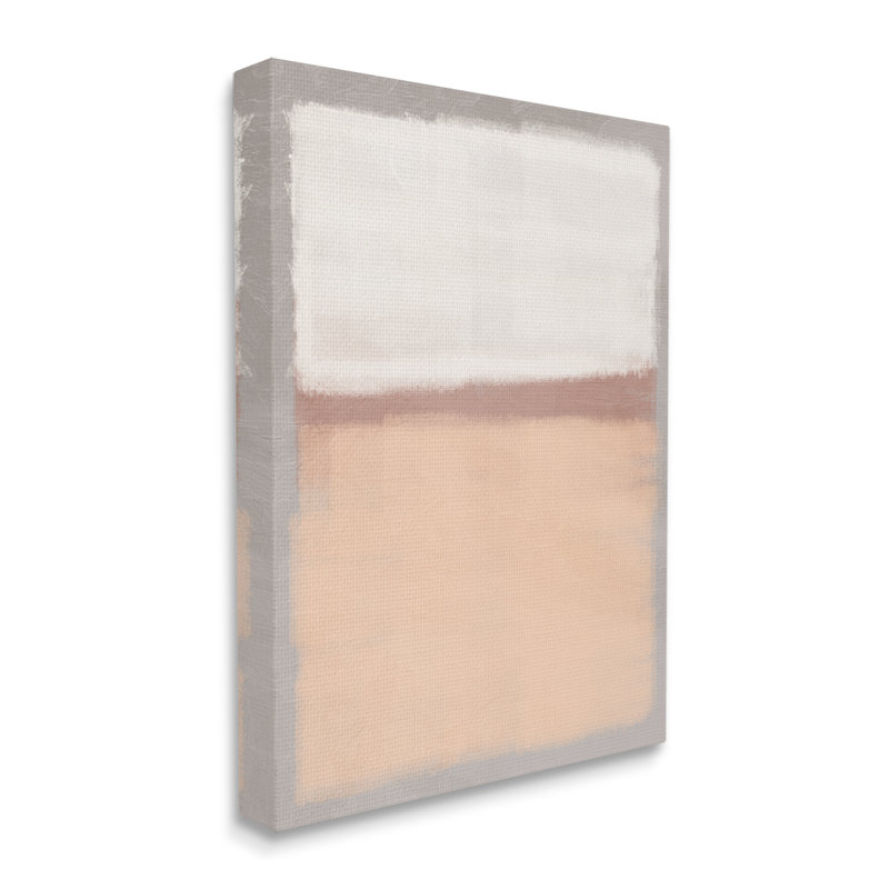 Simple peinture opaque abstraite orange blanc chaud par Marcus Prime, L 16 po x H 20 po, Toile tendue