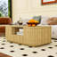Table basse avec tiroirs et rangement caché-108305103
