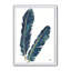 « gold indigo plumes iv »-cadre photo sur toile-48300408-48300407