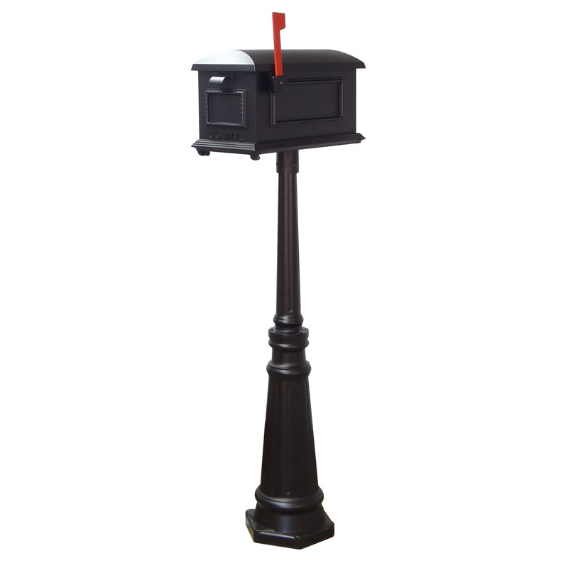 Boîte aux lettres trottoir traditionnelle avec poteau tacoma inclus