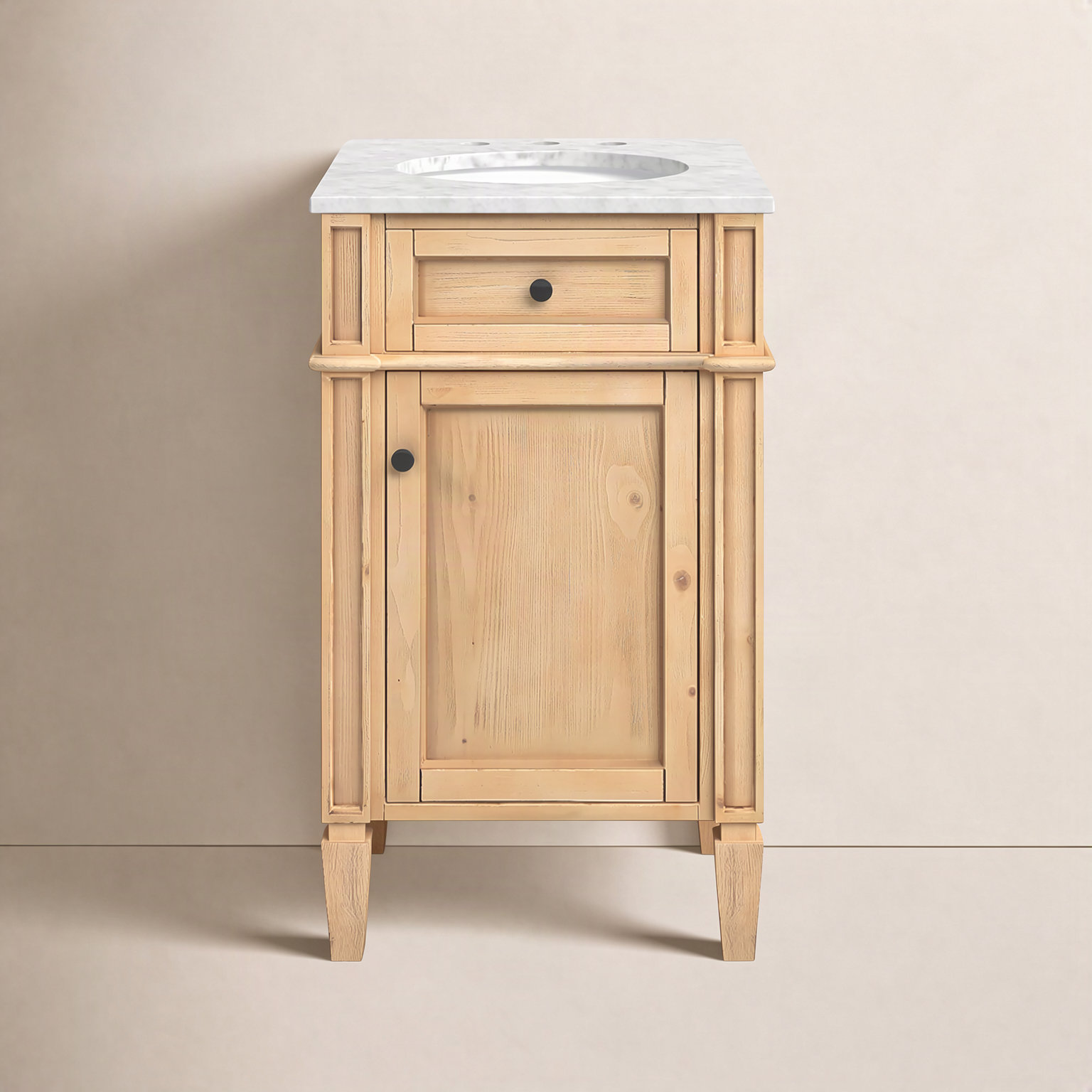 Rivers 21'' Single Bathroom Vanity, Light Brown
