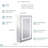 Glendine 19.7'' W 27.6'' H Frameless Medicine Cabinet with LED Mirror and 2 Fixed Shelves-1420490058
