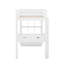 Lit mezzanine simple avec grandes tablettes, bureau et DEL-2141245373