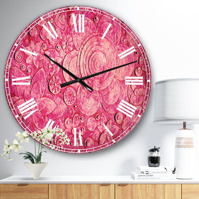 Summer hawaiin Flowers - Horloge murale traditionnelle