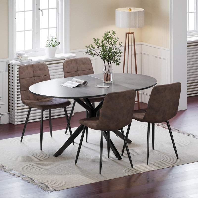 Dining Set, Brown, Brown