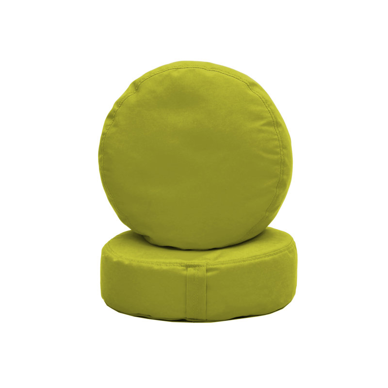 Coussin à billes rond 16 po Element, Lime