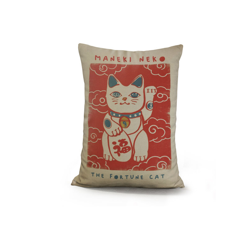 Oreiller en faux bois Maneki