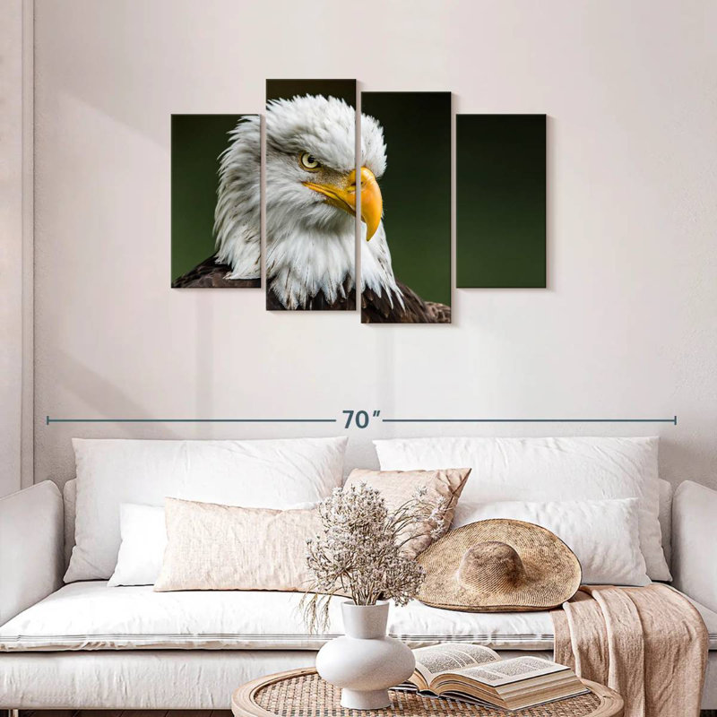 Brampt Bald Eagle Stare, 27"H x 43"W