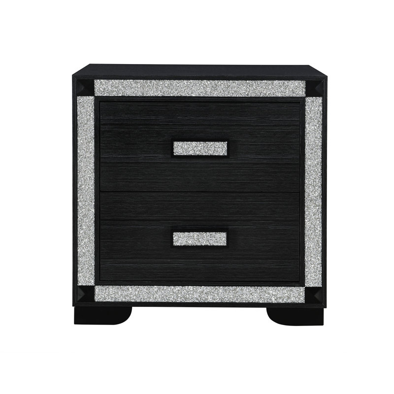 Table de chevet avec glacière et haut-parleur, Gris anthracite