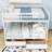 2 Drawers Wooden Bunk Bed with Ladder-1533013098-1533013100