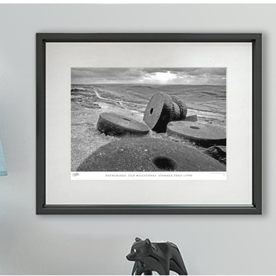 Hathersage, Old Millstones, Stanage Edge C1990 - Single Picture Frame Print