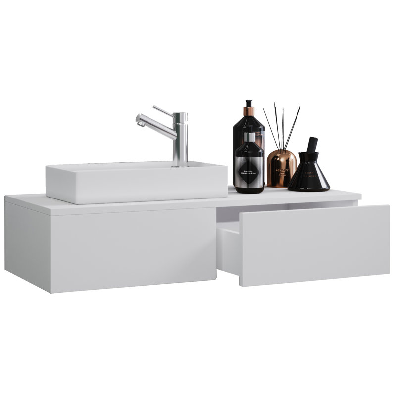 Redmund Bathroom Vanity with Basin, White