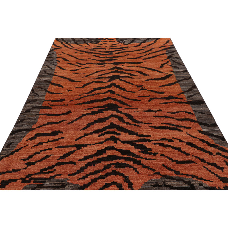 Hand Knotted Wool Area Rug