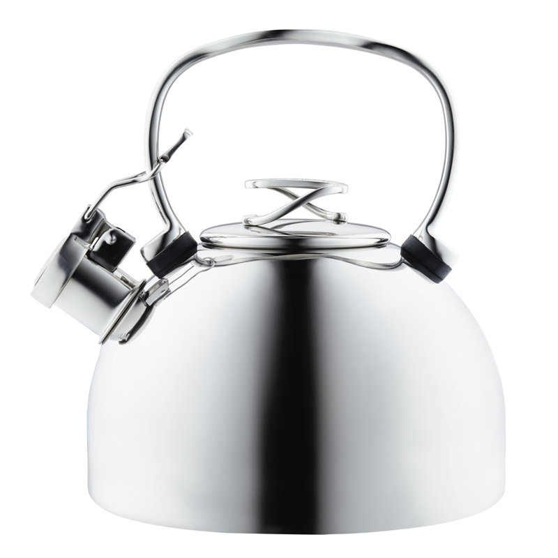 Circulon Stainless Steel Whistling Teakettle with Flip-Up Spout, 2.3-Quart