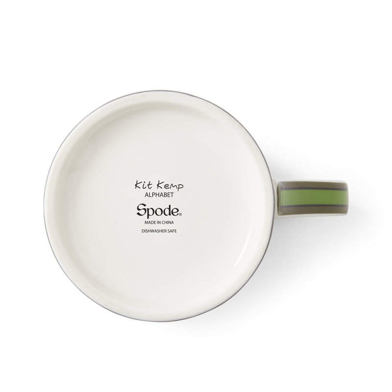 Kit Kemp, Alphabet - Mug A-Z, Green, G