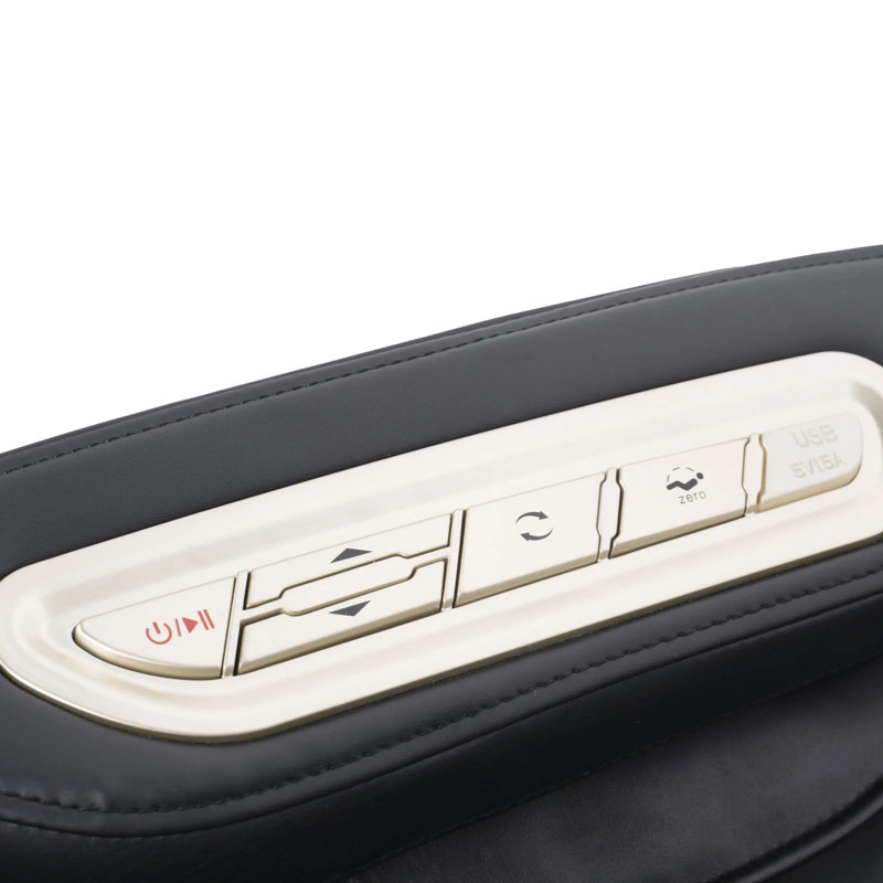 4D Full Body Massage Chair Zero Gravity With Auto Leg Extension App Control SL Track Shiatsu  Heated Recliner Black