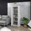 Armoire de rangement moderne blanche, 23,5 x 14,25 x 69 po, tablette réglable, fermeture en douceur