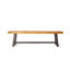 Bancs d'extérieur Carlisle, brun sablé + métal rustique (ensemble de 2)-661348078