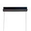 Luminaire suspendu 5 lumières DEL au fini noir, anneau enchaîné