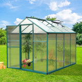 7,8 pi L 11,8 pi. D Serre en polycarbonate avec évent de toit réglable et gouttière