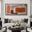 Impression sur toile encadrée orange et brun-107118453-111666035