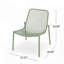 Ensemble de conversation d'extérieur 3 pièces avec structure en fer et 2 chaises en maille, 1 table d'appoint durable et élégante pour les patios et les jardins-977264876