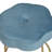 Bonview Flower Upholstered Velvet Metal Accent Stool-2026025196