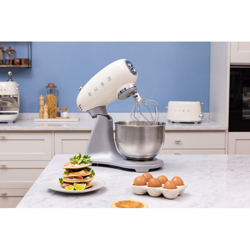 50's Classico Half-Color Stand Mixer in Cream, Cream