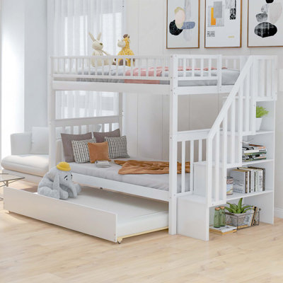 Bunk Bed With Trundle And Storage