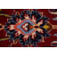 Tapis décoratif rétro en laine rouge traditionnel 10 x 14 pi