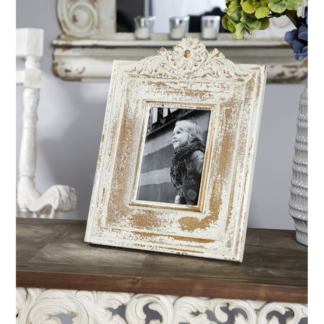 Phaneuf White Embossed Picture Frame One Allium Way®