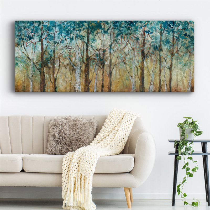 " Sunlit Birch Grove ", 24" H x 60" W x 1.5" D