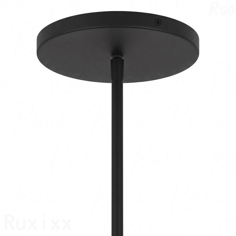24 Inch Diameter Integrated LED Pendant, Black Finish
