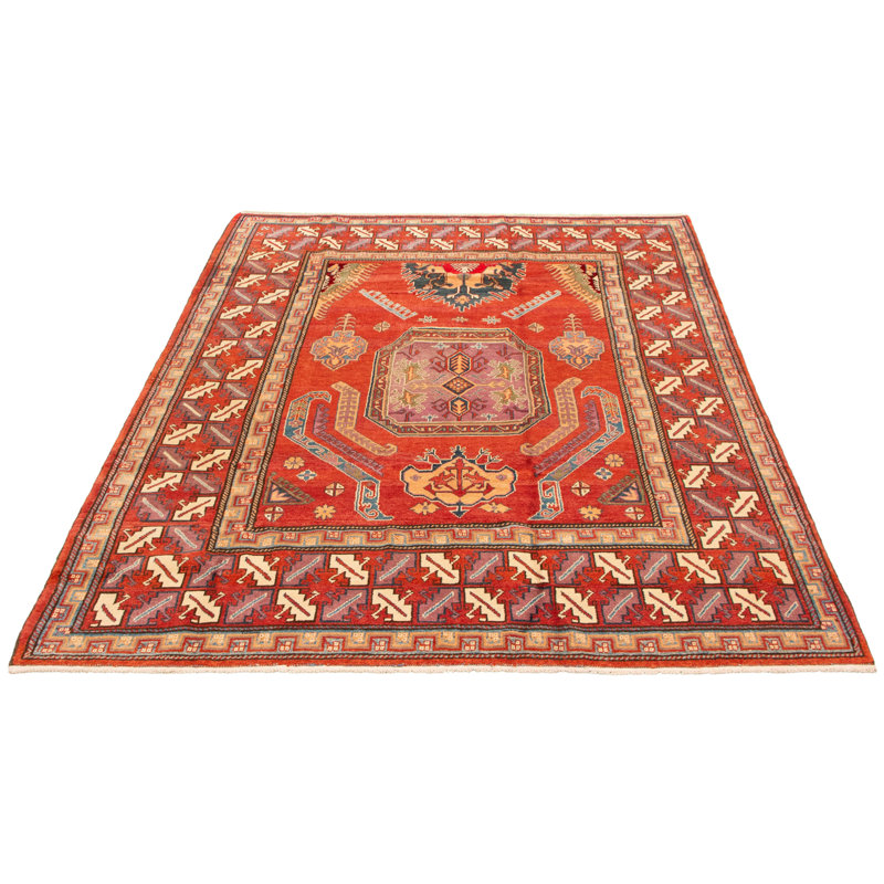 Decie One-of-a-Kind 6'11" X 9' New Age Wool Area Rug in Red