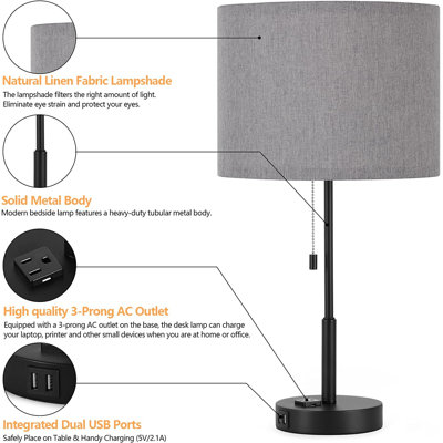 Meredy Fabric Table Lamp