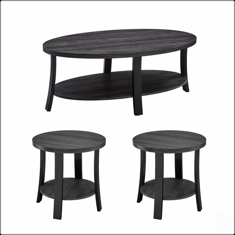 Ensemble de tables basses 3 pièces Anze