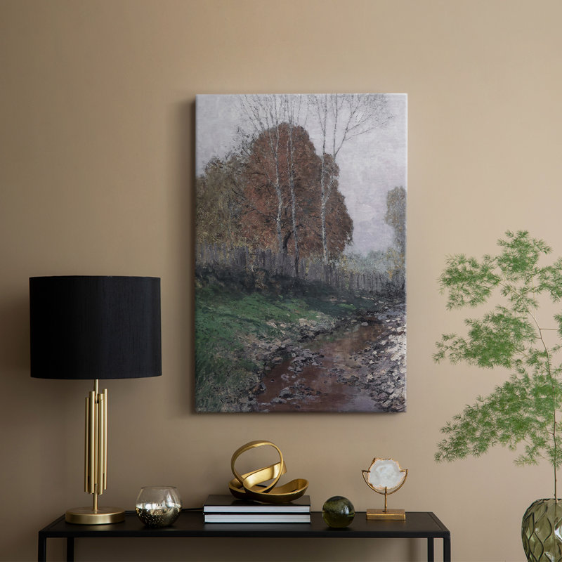 Paysage rétro CV - galerie Cavas, H 60 po x l 40 po