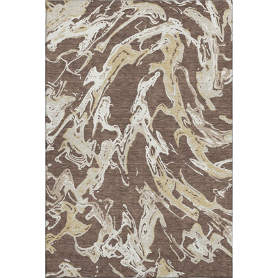 Premium Machine Washable Corum AMF1035 Abstract Rug