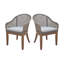 Chaise de patio avec coussin Boodram