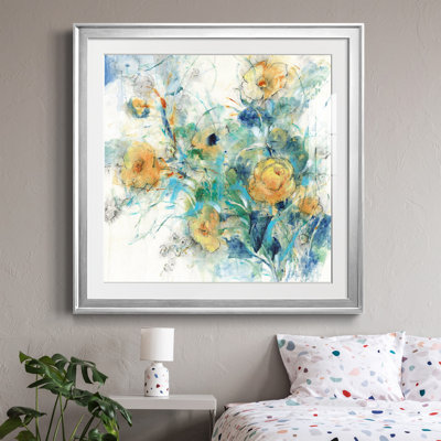 «Flower Study II», reproduction encadrée de qualité supérieure - prête à être accrochée