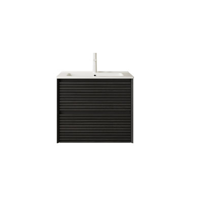 Meuble-lavabo à rayures 24 po avec lavabo Smithton
