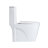 Small Compact One Piece Toilet Dual Flush